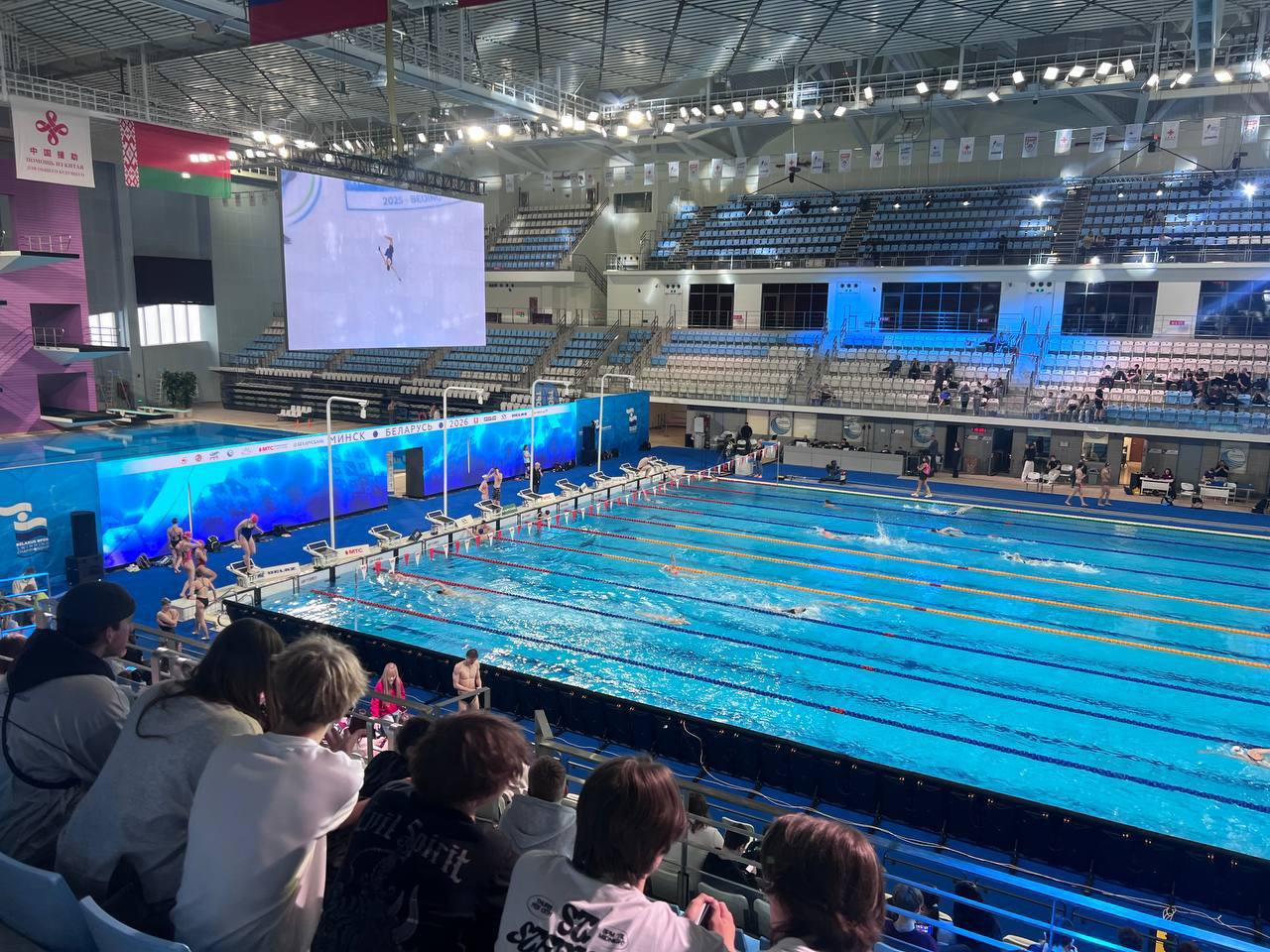 Посетили 4 день открытого чемпионата Республики Беларусь по плаванию
