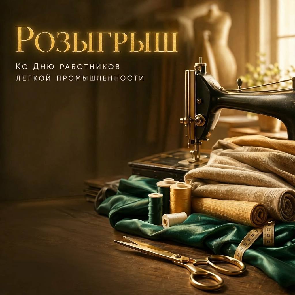 РОЗЫГРЫШ ПРИЗОВ ко Дню работников лёгкой промышленности!